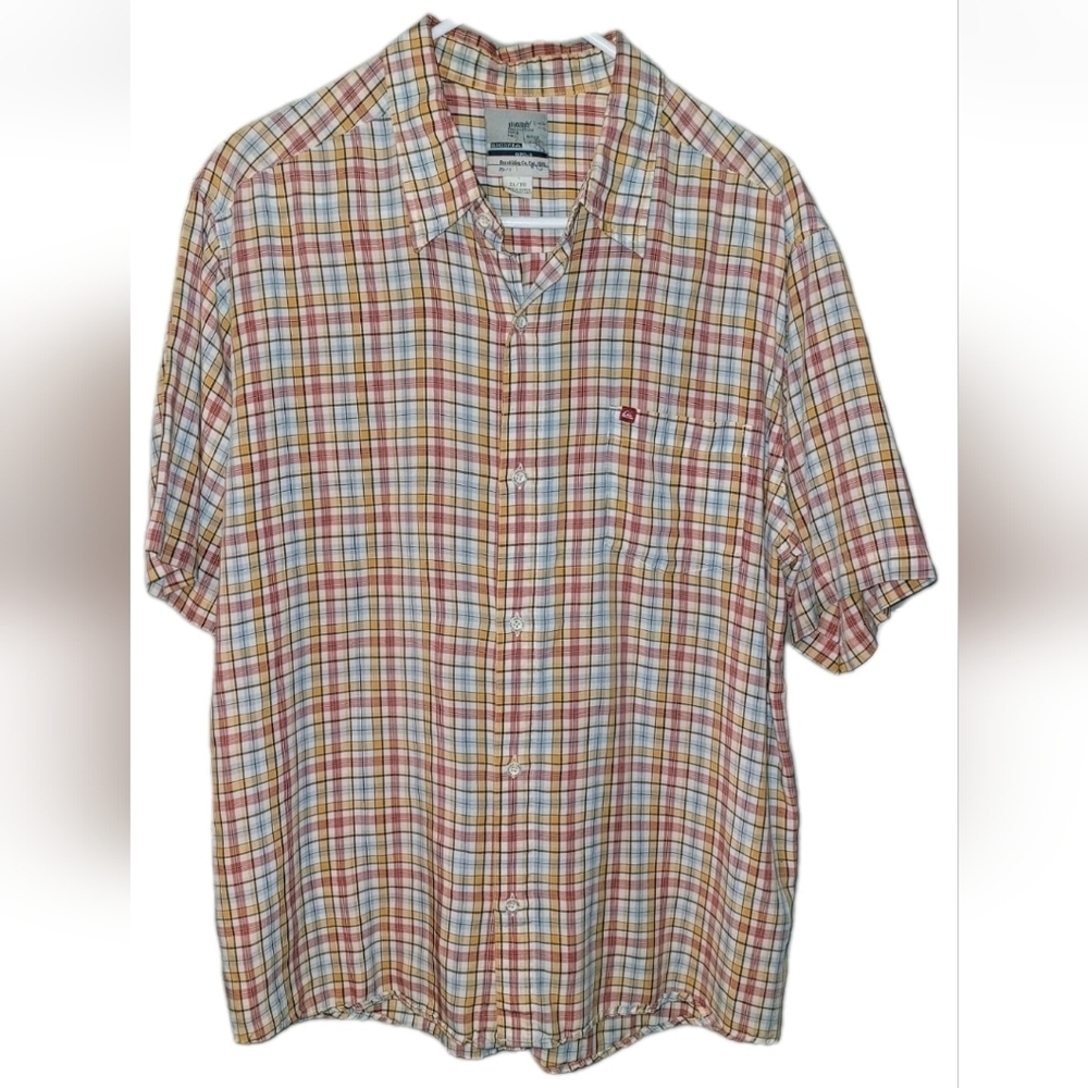 Quik Silver Men's Vintage Board Riding Co Button Up Shirt XL Y2k Grunge Revival